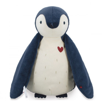 Grande peluche manchot 50 cm et lange d'emmaillotage Kaloo produit