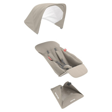 Assise reversible Poussette Upp beige Greentom BamBinou