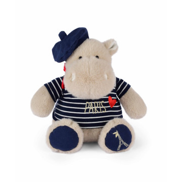 Hippo Beret Marinière 28 cm Doudou et Compagnie Produit face 