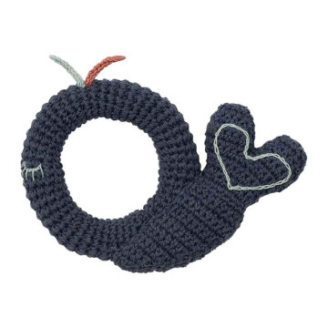 Hochet en crochet Baleine Hoppa