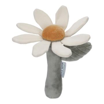 Hochet peluche fleur Little Farm Little Dutch