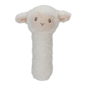 Hochet peluche mouton Little Farm Little Dutch