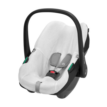Housse en coton bio pour siège-auto Cabriofix et Pebble S Maxi Cosi face
