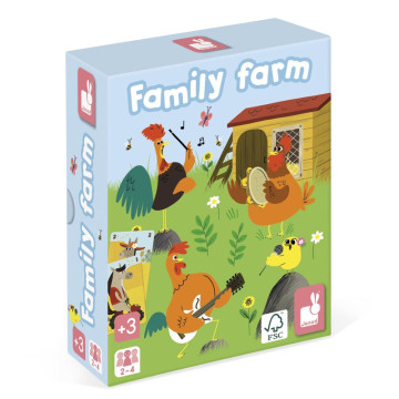 Jeu de 7 Familles - Family Farm Janod produit 