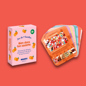 Jeu de 7 familles Bien dans ton assiette Observe Édition produit