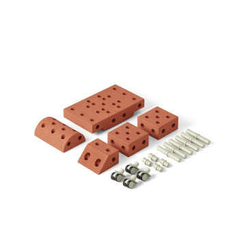 Jeu de construction évolutif Explorer Kit MODU face orange