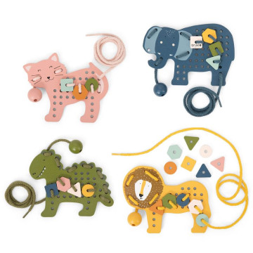 Jeux de laçage bois animaux Trixie produit