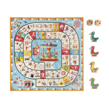 Jeu de l'oie Carrousel JANOD plateau de face