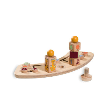 Jouet en bois pour chaise haute Hauck Play Sorting Giraffe Hauck produit face
