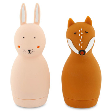 Jouets de bain aspergeur Mrs. Rabbit & Mr. Fox Trixie face