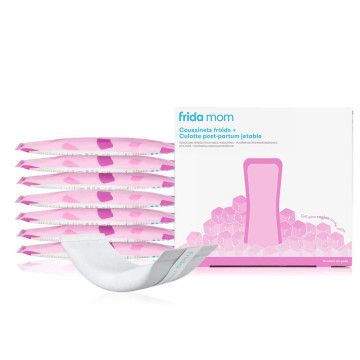 Kit de 8 compresses froides de soulagement rapide et 2 culottes post-partum jetables Frida packaging français