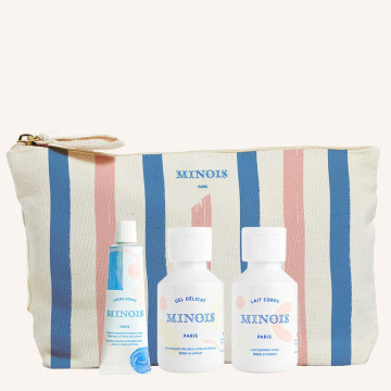 La trousse des Essentiels Minois Paris produit complet