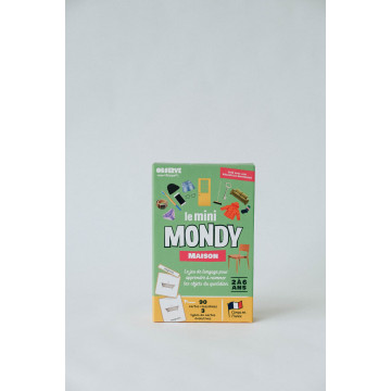 Le Mini-Mondy Maison, jeu de langage Observe Montessori Produit face