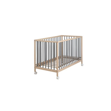 Lit bébé Mountain 120 x 60 cm Sable/Gris Micuna