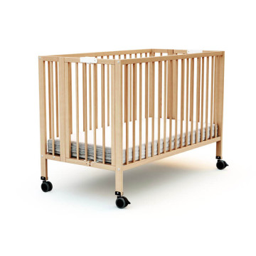 Kinderkraft Lit enfant à barreaux Mia White 60x120 cm bois