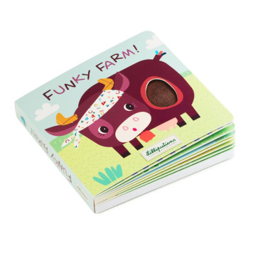 Livre tactile et sonore Funky Farm Lilliputiens 1