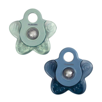 Lot de 2 anneaux de dentition réfrigérables Blue Filibabba