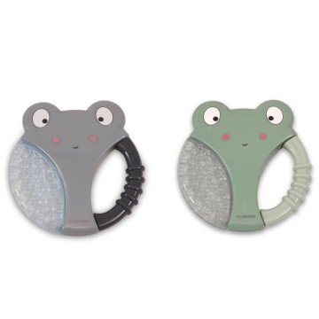 Lot de 2 anneaux de dentition réfrigérables Grenouille Filibabba