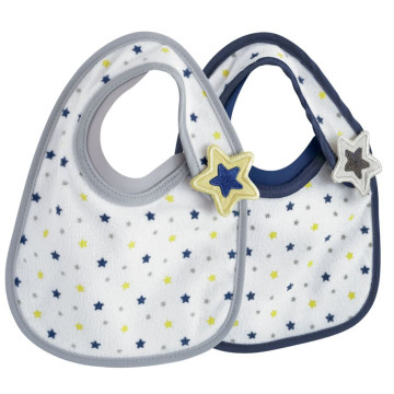 Lot de 2 bavoirs naissance Bib’Up Trois Kilos Sept Produit