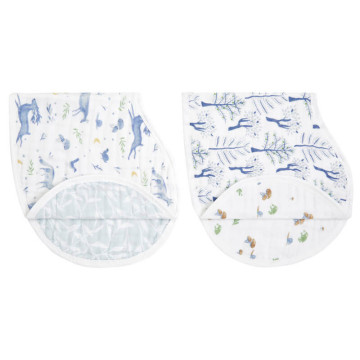 Lot de 2 bavoirs d’épaule en mousseline de coton bio Outdoors Aden + Anais