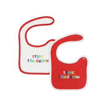 Lot de 2 bavoirs Stade Toulousain multicolore Stade Toulousain produit face