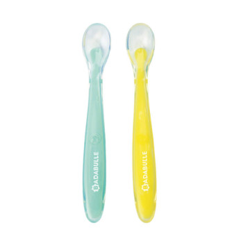 Lot de 2 cuillères en silicone Badabulle