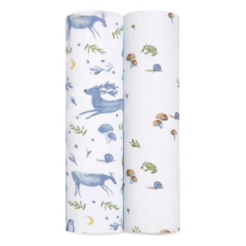 Lot de 2 maxi-langes en mousseline de coton bio Outdoors Aden + Anais