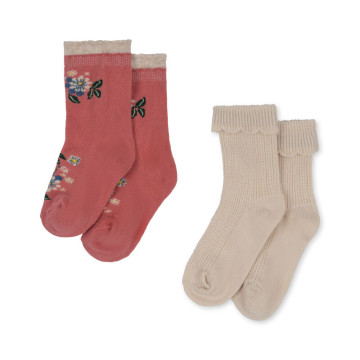 Lot de 2 paire de chaussettes Jacquard Pointelle 29-32 Konges Slojd produit face