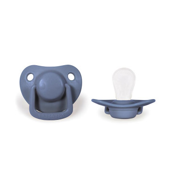 Lot de 2 sucettes anatomique en silicone 0-6m Bleu clair Filibabba