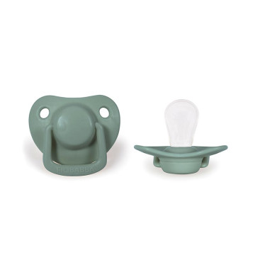 Lot de 2 sucettes anatomique en silicone 0-6m Moss Green Filibabba