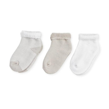 Lot 3 Paires De Chaussettes 0-3m beige Trois Kilos Sept produit lot