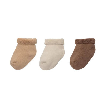 Lot 3 Paires de Chaussettes 0-6m Brun Trois Kilos Sept le lot
