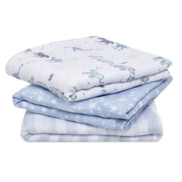 Lot de 3 langes Cotton Muslin 70 x 70 cm Rising Star Aden + Anais Produit