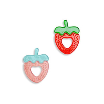 Lot de 2 Anneaux De Dentition À Réfrigérer Fraise BO JUNGLE produit