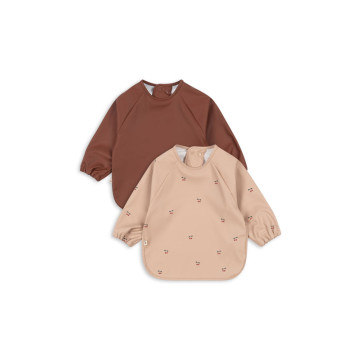 Lot de 2 bavoirs à manches longues Cerise Konges Slojd produit 