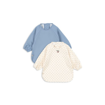 Lot De 2 Bavoirs À Manches Pois Bleu Marine 18-36Mois Konges Slojd produit