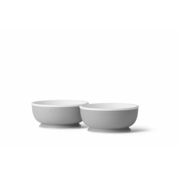 Lot de 2 bols pour bébé BABYBJORN face gris clair