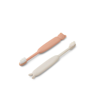 Lot de 2 brosses à dents classic Fabio Pale tuscany / Sandy LIEWOOD face