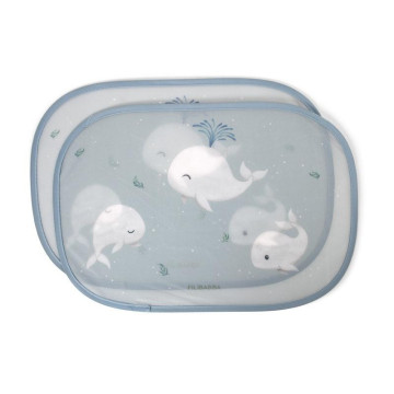 Lot de 2 pare-soleil pour voiture Les contes de Christian la Baleine FILIBABBA produit