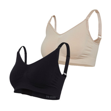 Lot de 2 soutien-gorge grossesse et allaitemet sans coutures Carriwell lot