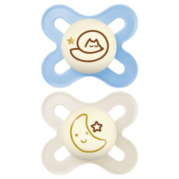 Lot de 2 sucettes Original Naissance Nuit + Boîte de stérillisation Coloris Aléatoire MAM coloris 1