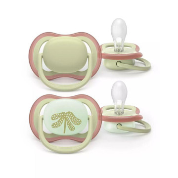 Lot de 2 Sucettes Ultra Air Jour & Nuit 6-18M Nature PHILIPS AVENT produit