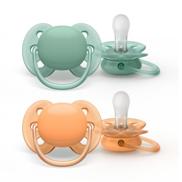 Lot de 2 Sucettes Ultra Soft Neutre 0-6M Phillips Avent lot