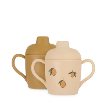 Lot de 2 tasses à bec Citron Konges Slojd produit lot 