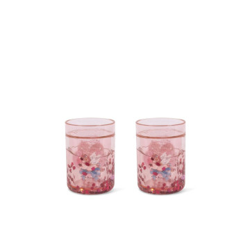 Lot de 2 tasses pailletées Licorne Over The Rainbow Konges face
