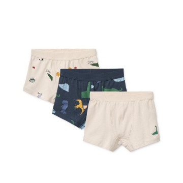 Lot de 3 boxers Marvin Dino Roar Mix Liewood produit