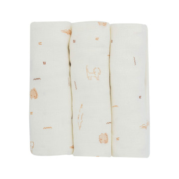 Lot 3 Langes 70 x 70 cm Tam-Tam Trois Kilos Sept produit 