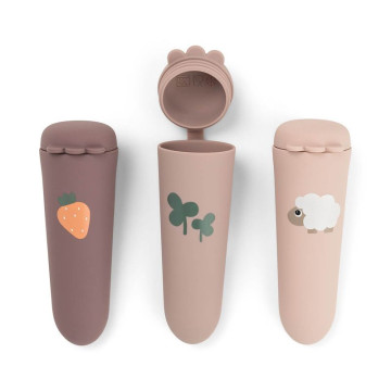 Lot de 3  Moules à glace silicone Sheepy Rose Done By Deer produit 