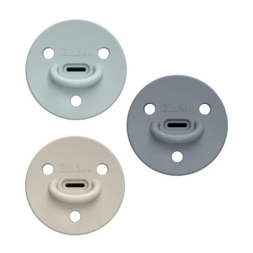 Lot de 3 sucettes Choochoo Buddy Taille 1 Elhee face 