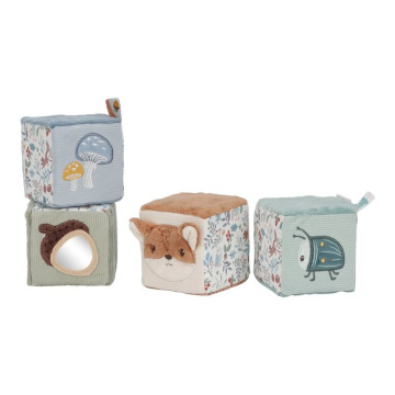Lot de 4 cubes doux Forest Friends Little Dutch animaux